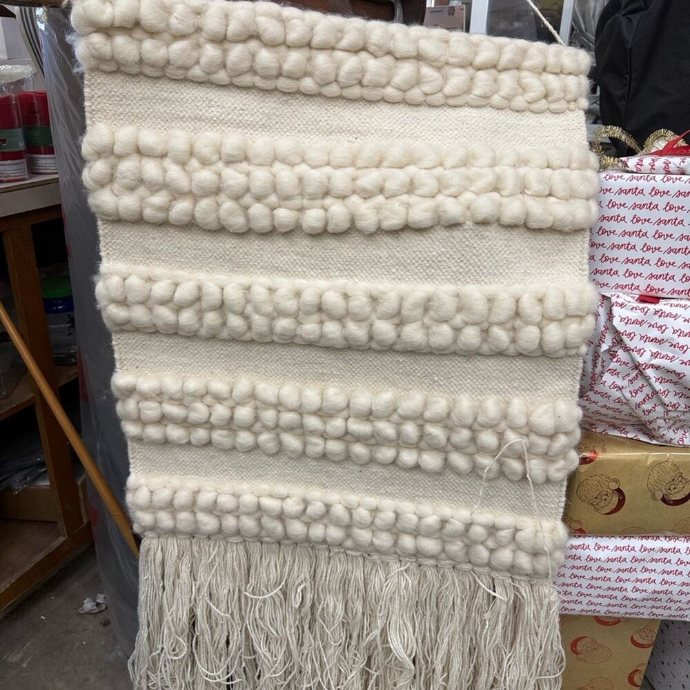 Textured Cream Wall Hanging